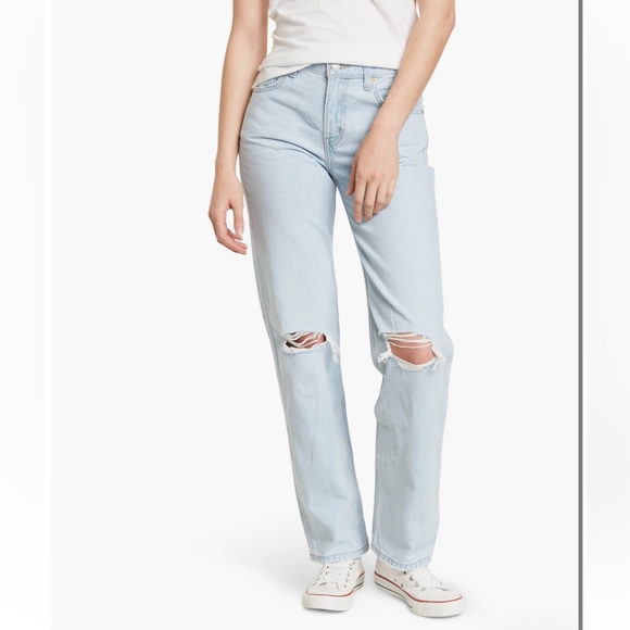 Levi's Denim - ⚡️MUST GO free ship! Levi’s Low Pro Straight Jeans - Light Wash Distressed - 29